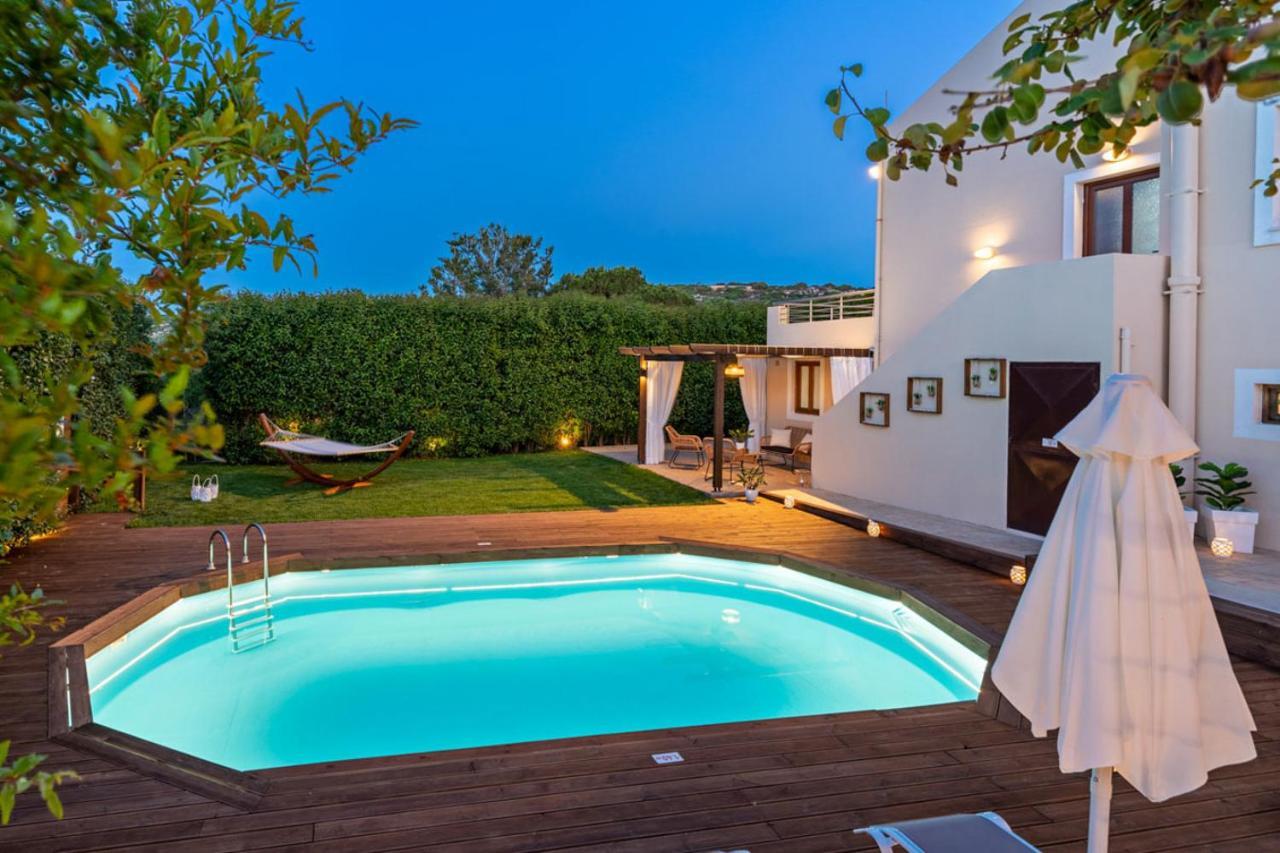Villa Ellovos With Private Pool Retimno Zewnętrze zdjęcie